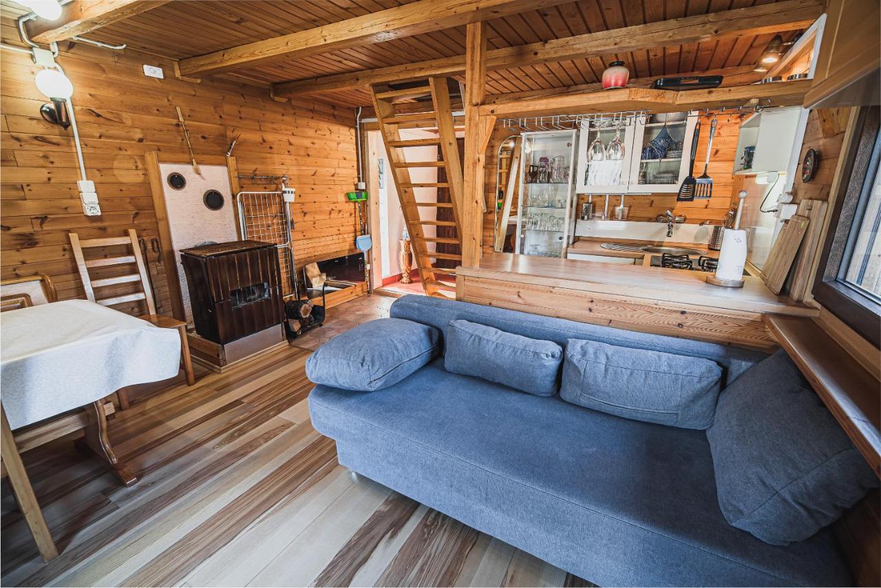 Wooden Cabin Zurej With Hot Tub Bukovje v Babni Gori エクステリア 写真